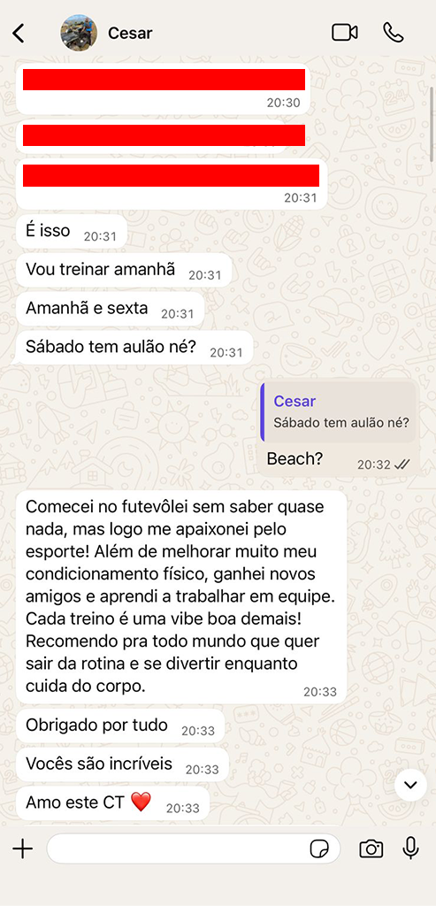 Depoimento Cesar Futevolei